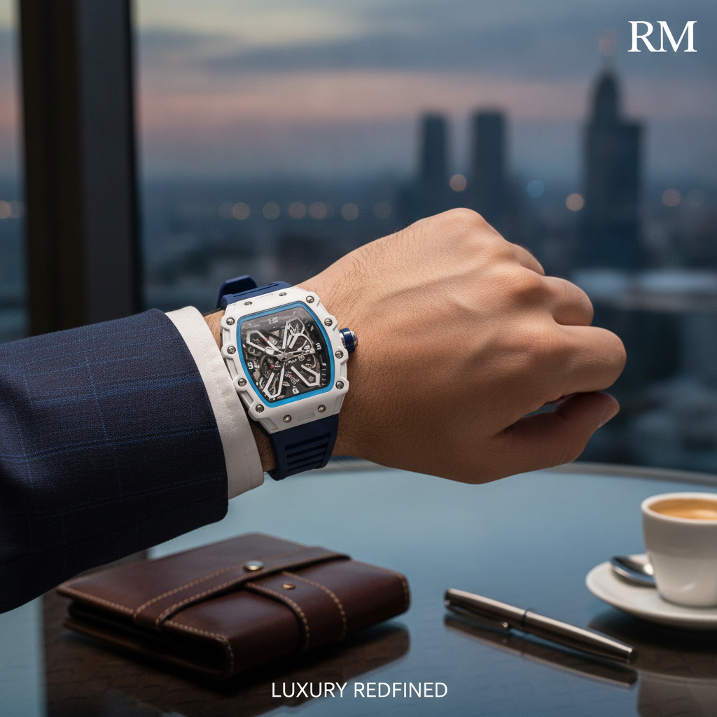 Luxury Skeleton Watch – White