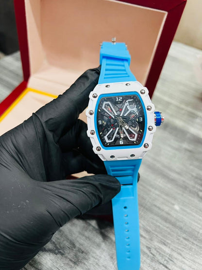 Luxury Skeleton Watch – White