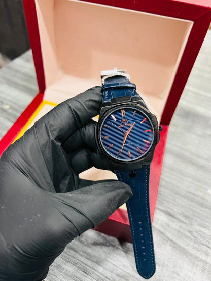 Classic Black Leather Watch