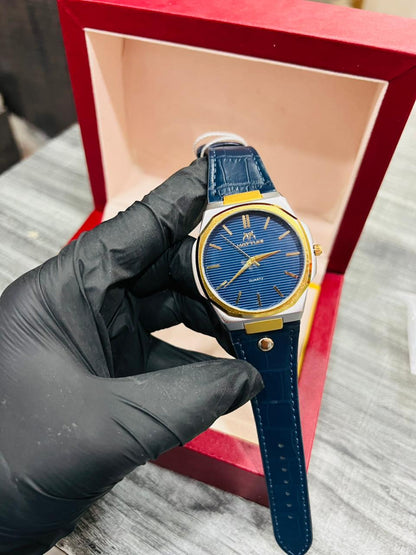 Classic Black Leather Watch