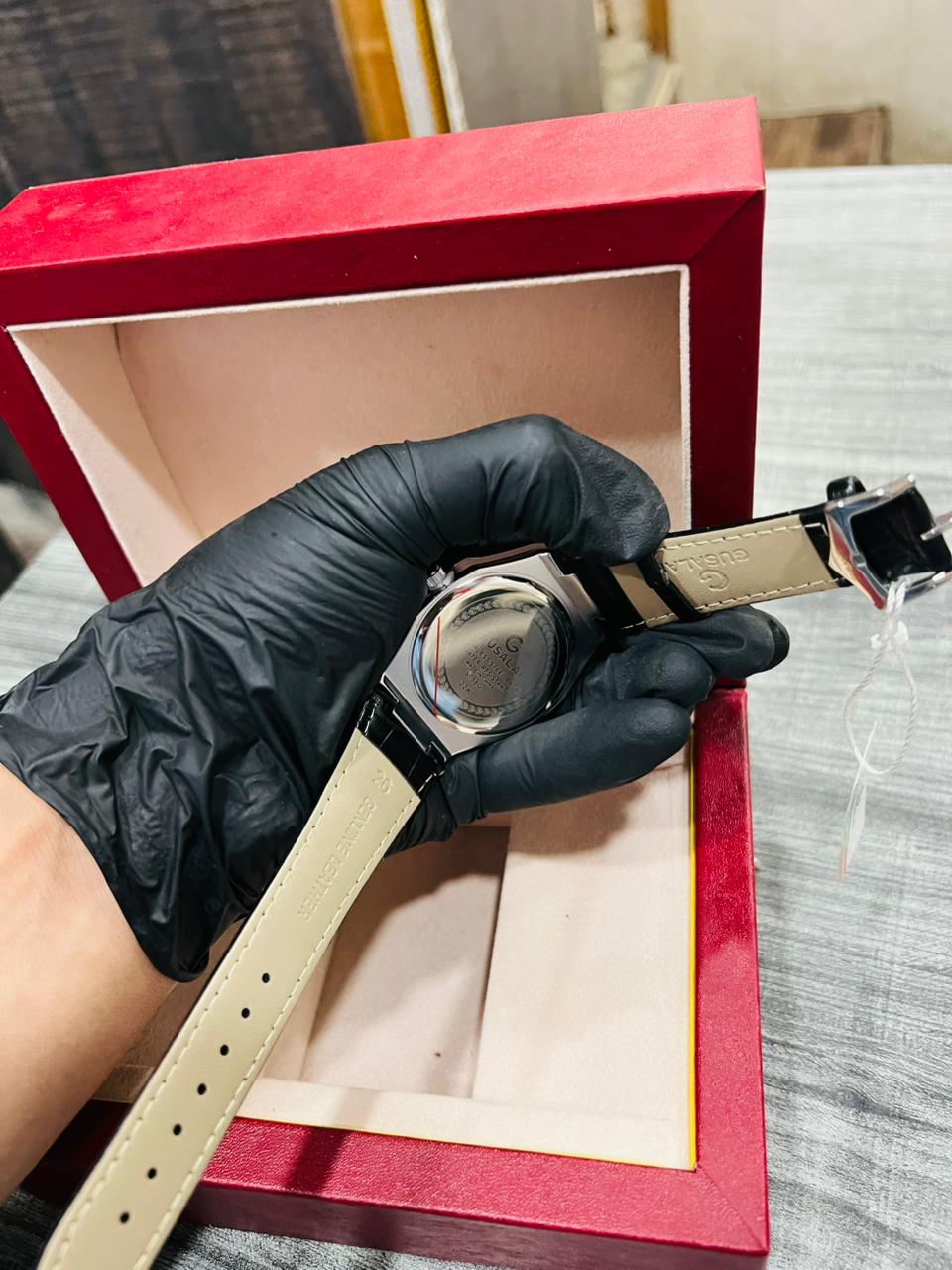 Classic Black Leather Watch