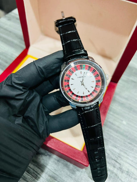 Luxury  Leather Strap Men's Dress Watch