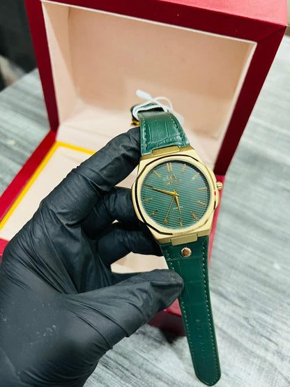 Classic Black Leather Watch