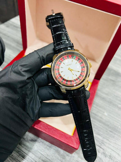 Luxury  Leather Strap Men's Dress Watch