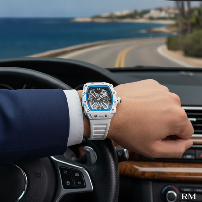 Luxury Skeleton Watch – White