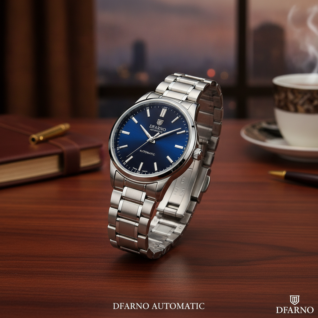 Classic Silver Skeleton Watch
