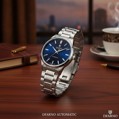 Classic Silver Skeleton Watch