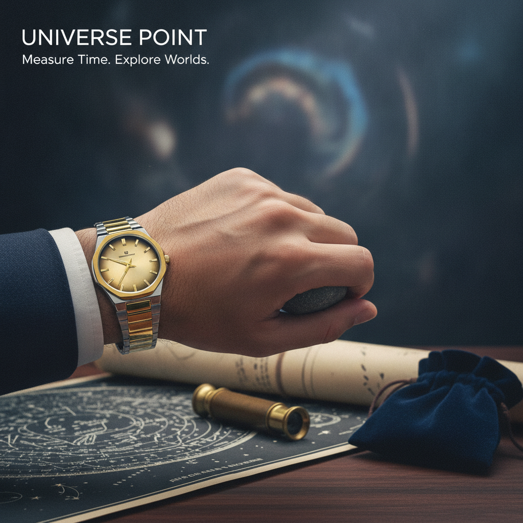 Luxury Gold Dial Steel Watch